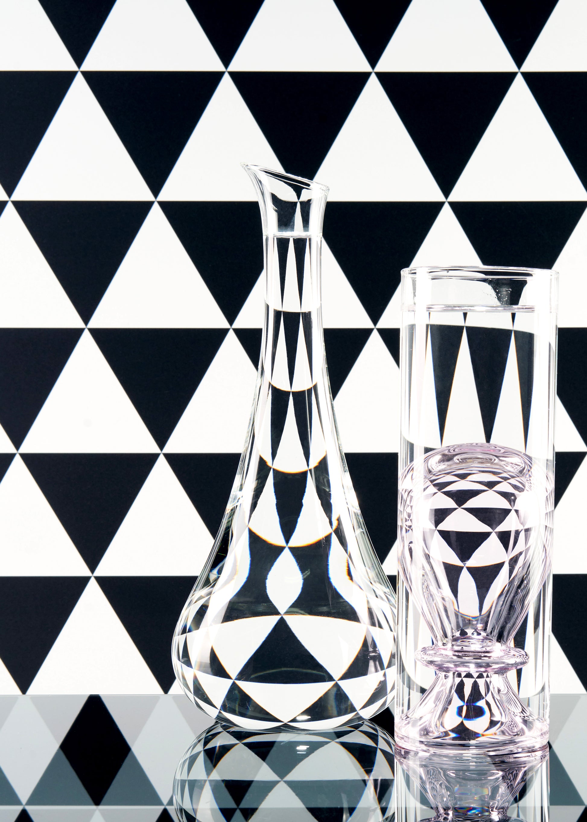 Custom Triangles Vinyl Photography Backdrop by Club Backdrops