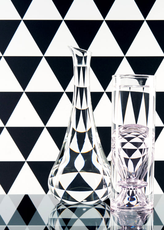 Custom Triangles Vinyl Photography Backdrop by Club Backdrops